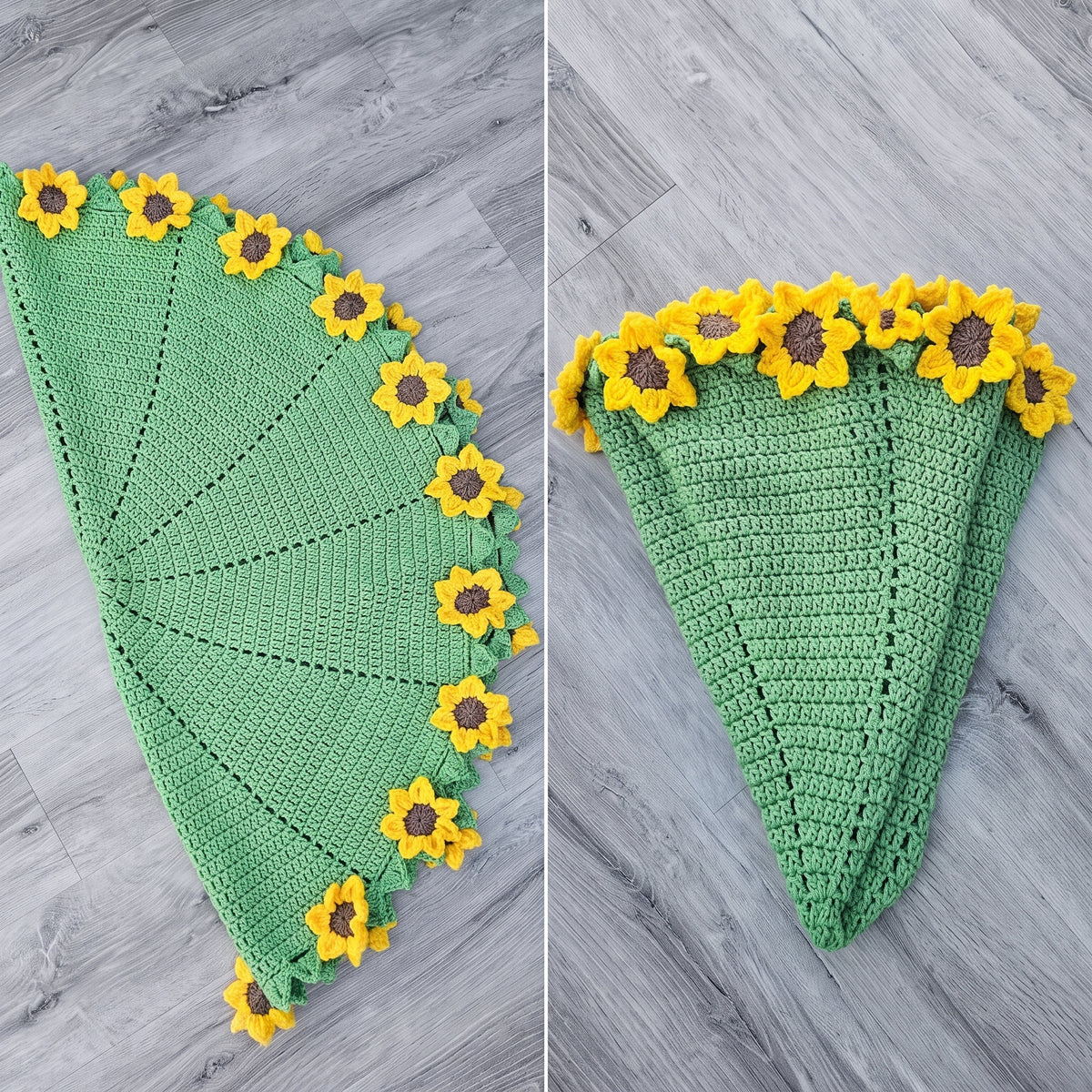 CROCHET PATTERN & VIDEO | Bouquet Blanket pdf | 4 Flower Blanket Bundle | Floral Afghan | Rose, Lily, Daffodil, Sunflower Throw